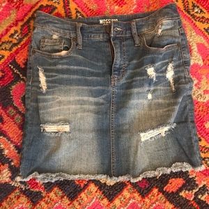 mossimo jean skirt